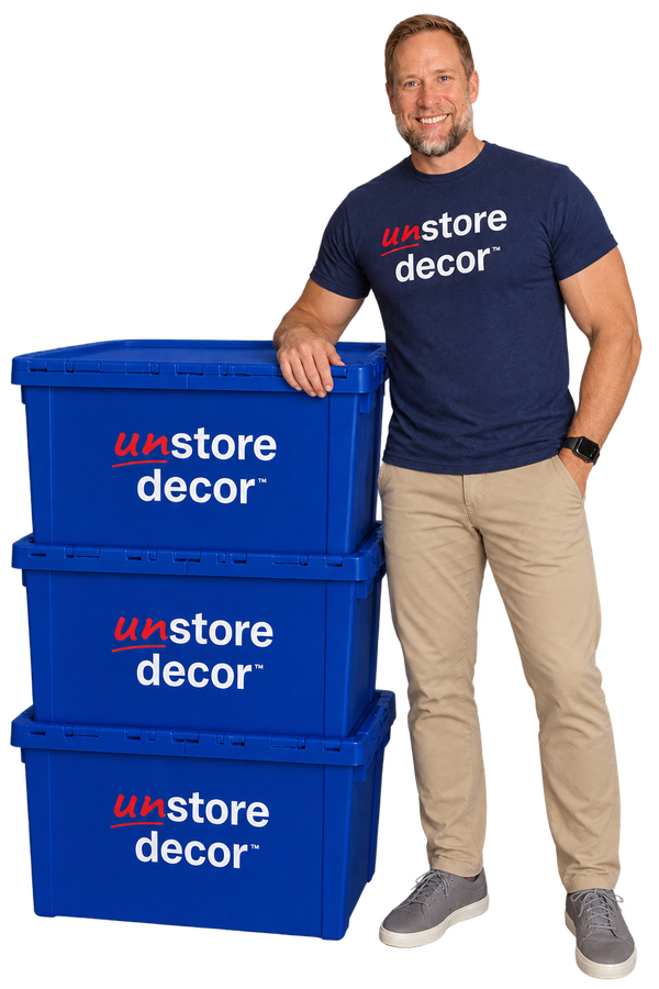 Stack of Unstore Decor storage bins